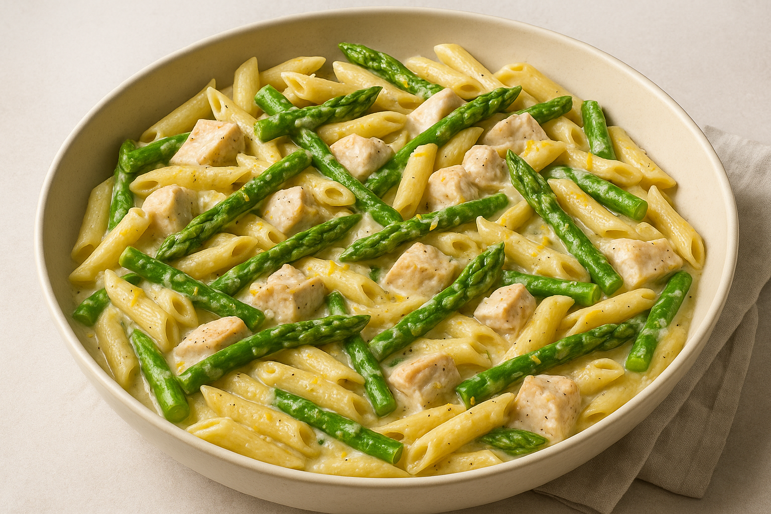 Asparagus Chicken Pasta