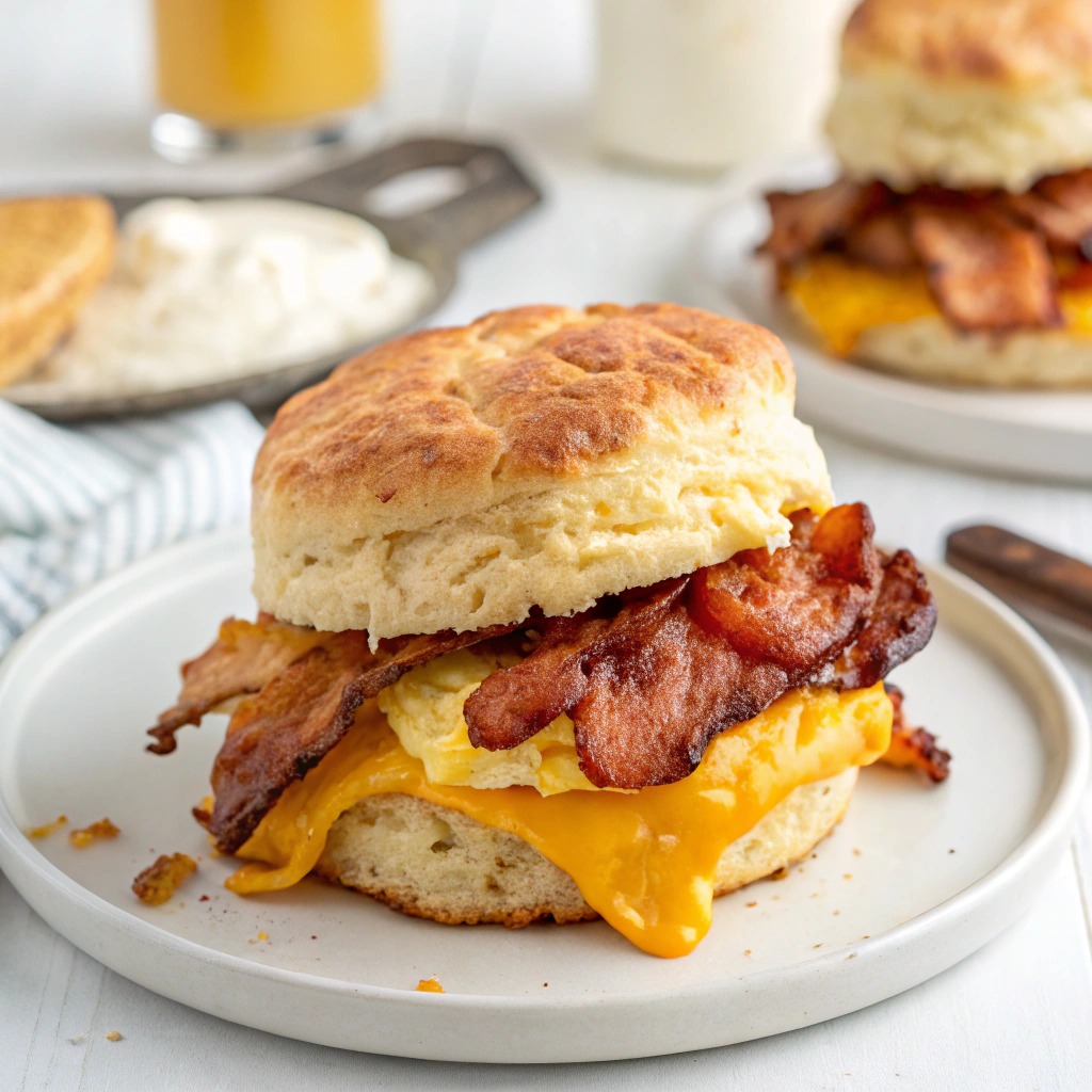 Bacon, Egg & Cheese Croissant Sandwich